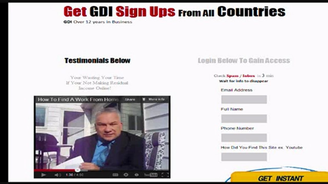 Global Domain International $5,000 income per month Guaranteed