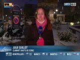 Opération de déneigement à Clamart - Reportage de BFM TV du 19 janvier 2013