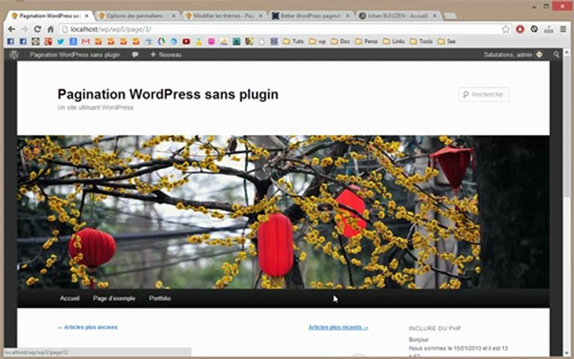 Pagination sans utiliser un plugin WordPress