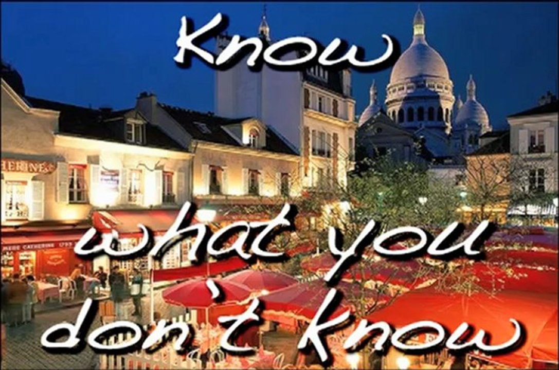 J'Ouellette TV - Know what you don't know - Verb savoir (to know) - Parisian French
