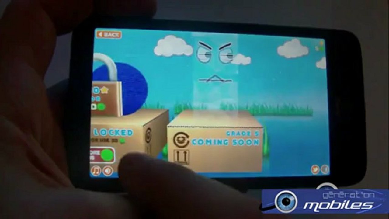 A Monster Ate My Homework sur HTC HD2 Android - www.generationmobiles.net