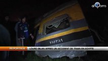 Lourd bilan après un accident de train en Egypte