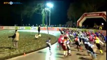 Schaatsmarathon dames Noordlaren de start - RTV Noord