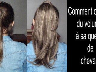 Coiffure facile : Queue de cheval avec volume