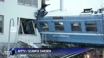 Swedish cleaning lady crashes train into house: police
