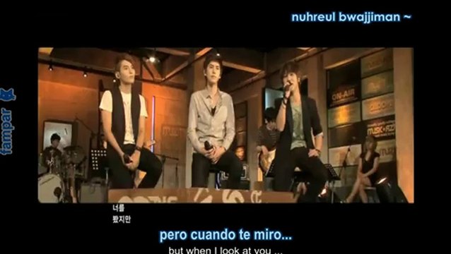 Eunggyeol (Coagulation) 응결 (LIVE) - Super Junior K.R.Y [ Romanji + Engl Subs Esp]