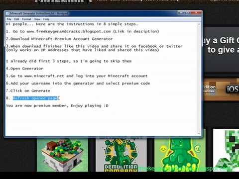 Premium Minecraft Account Free 2013 Giveaway