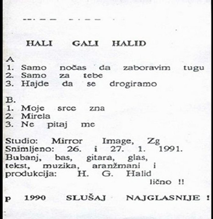 MIRELA - HALI GALI HALID (1991)