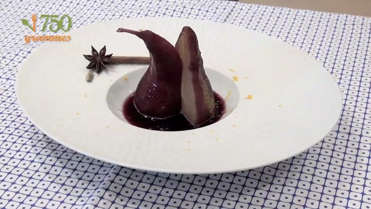 Poires pochées au vin - 750 Grammes