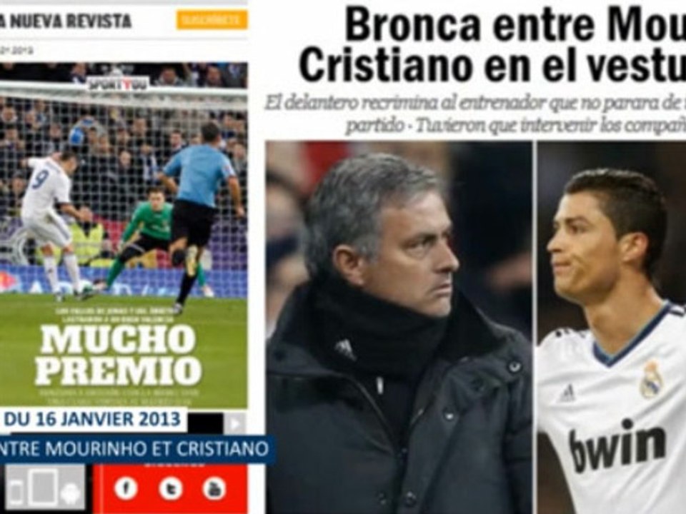 La violente dispute entre Mourinho et Cristiano Ronaldo dans votre revue de presse !