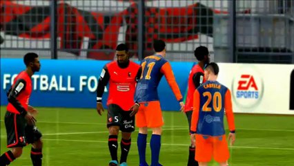 Stade Rennais vs Montpellier Demi-finale de la Coupe de la ligue 2013 Fifa13 PS3