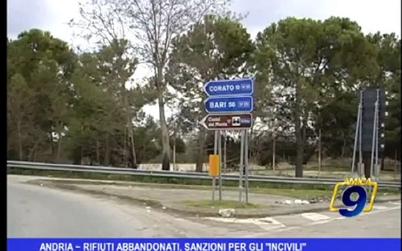 Andria | Rifiuti abbandonati, sanzioni per gli incivili