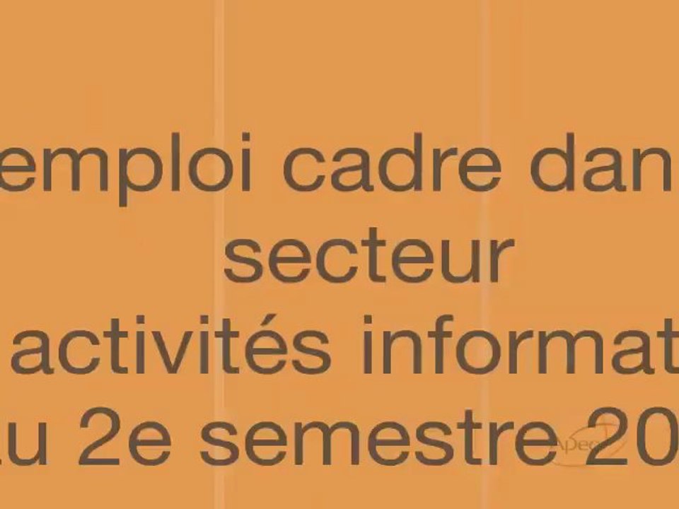 Barometre Apec Syntec 2012