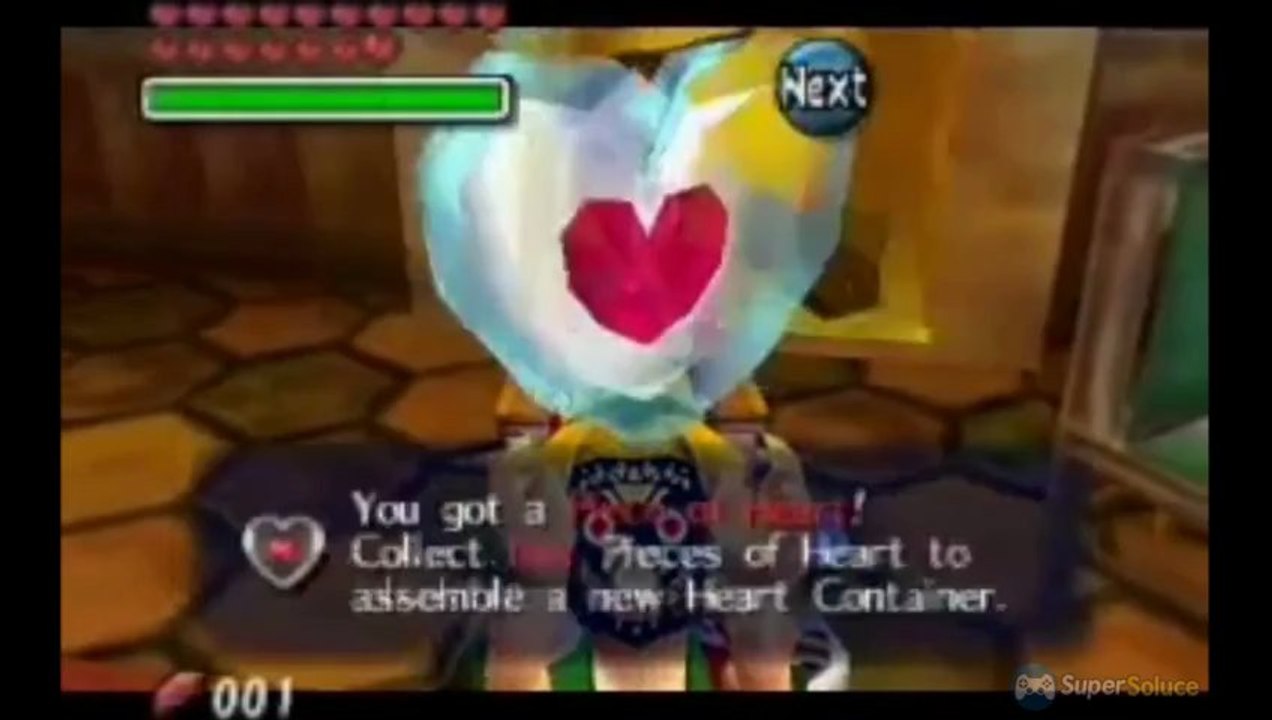 Soluce Zelda Majora's Mask : récupérer le quart de coeur n°39