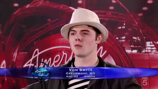 Von Smith Somewhere Over The Rainbow American Idol 8 Live