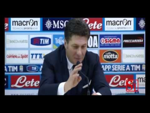 Napoli - Mazzarri dopo la vittoria con il Palermo (13.01.13)