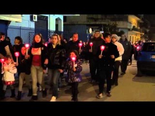 Gricignano (CE) - Fiaccolata per Antonio Tramontano (12.01.13)