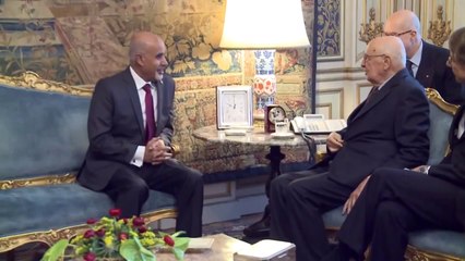 Descargar video: Napolitano - Incontro con il Presidente del Congresso Nazionale Generale della Libia (12.01.13)