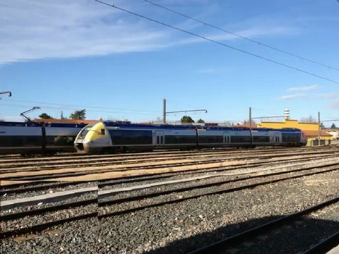 Trains en France Vidéo n°1 - Petit reportage video en gare de Bourg en Bresse