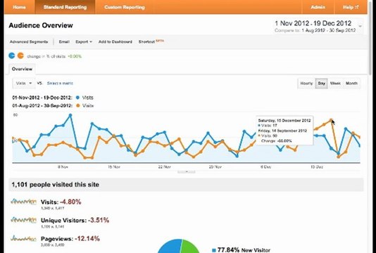 Google Analytics Video Tutorial Audience Overview