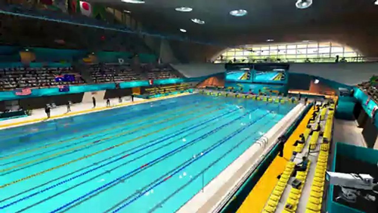 Londres 2012 - Le Jeu Vidéo Officiel Des Jeux Olympiques - Bande-annonce #4 - Présentation de la piscine olympique