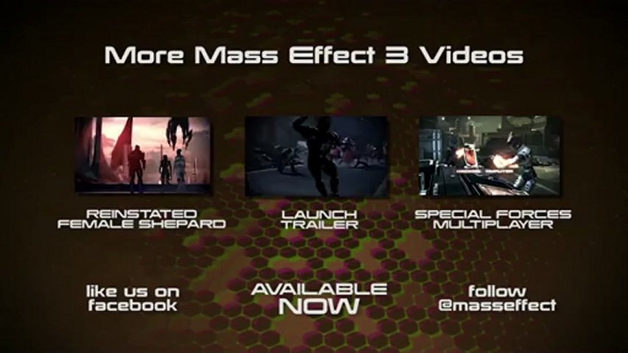 Mass Effect 3 - Bande-annonce #26 - Take the Earth back (Sheppard au féminin)