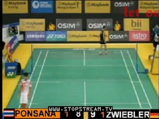 Maybank Malaysia Open 2013 Boonsak ponsana VS Marc ZWIEBLER Set3