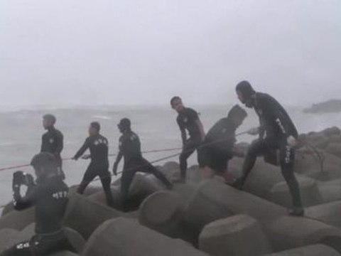 Le typhon Bolaven s'est abattu sur la Corée du sud