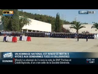 Descargar video: Hommage aux gendarmes tuées à Collobrières