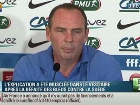 Pour Alain Boghossian, la tension chez les Bleus n'est pas du tout tout comparable avec celle de la Coupe du monde 2010