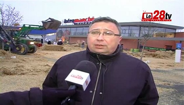 Le28.tv - COLERE DES AGRICULTEURS ET ELEVEURS EN EURE ET LOIR