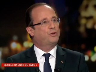 Hollande sur le smic : "Oui, il y aura un coup de pouce"