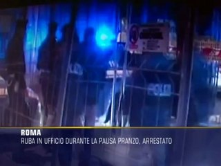 Ruba in ufficio in pausa pranzo, arrestato