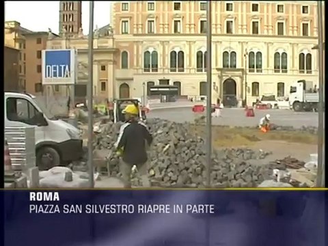 Piazza San Silvestro riapre in parte