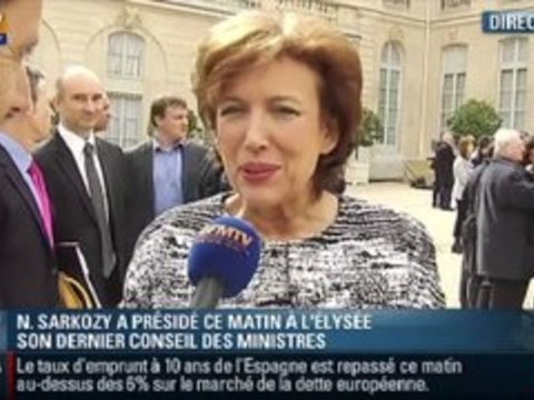 Dernier conseil des ministres sous Sarkozy