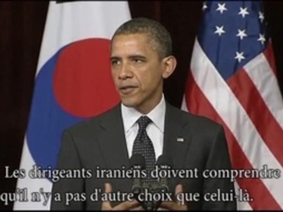 Obama et l'Iran; "Le temps presse"
