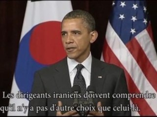 Obama et l'Iran; "Le temps presse"