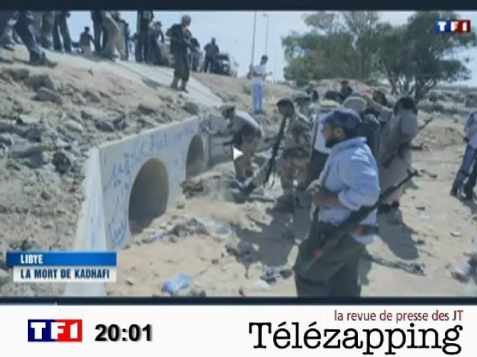 Télézapping  : De la libération de Syrte au lynchage de Kadhafi