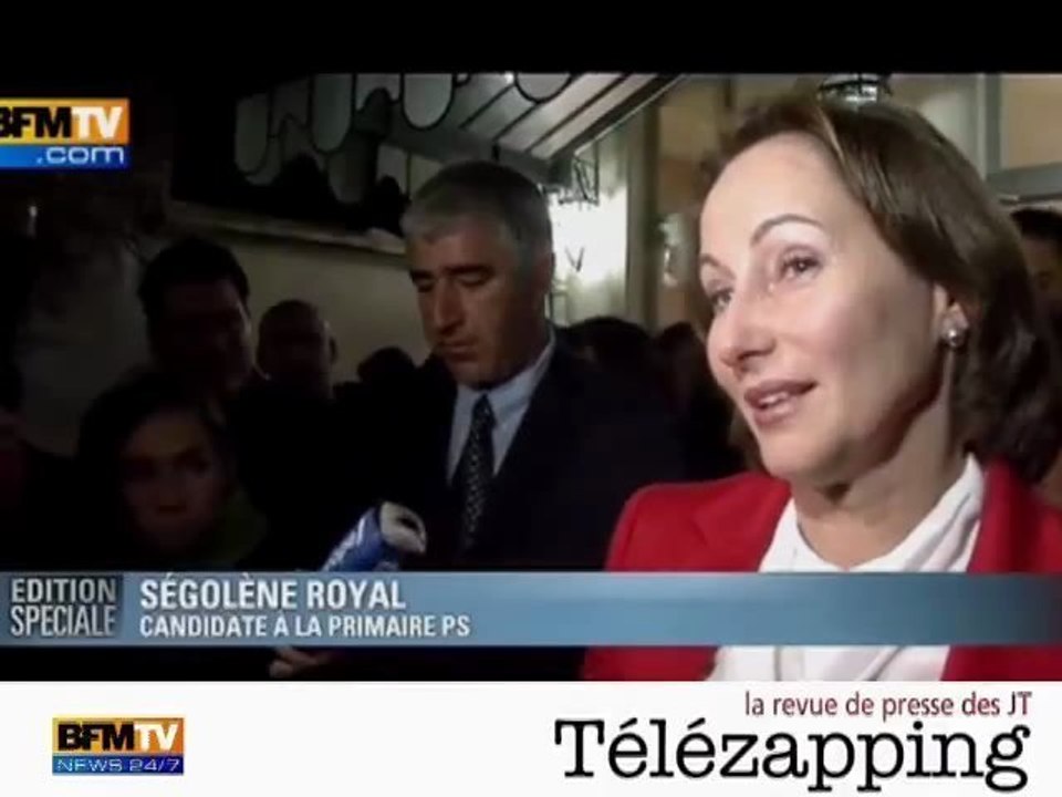 Télézapping : Hollande et Aubry en tête, Royal en pleurs