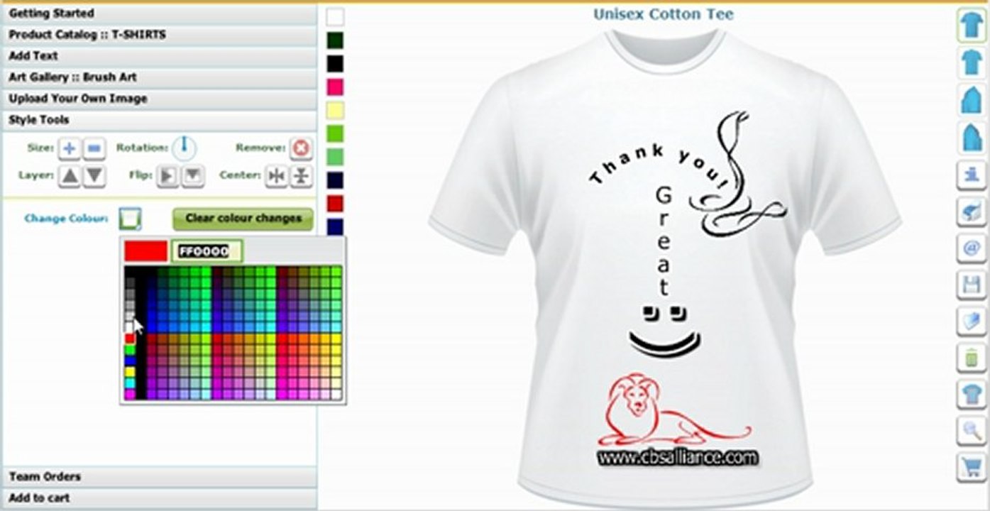 Tee Shirt Creator Program