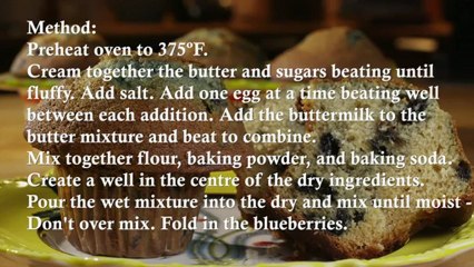 Blueberry Buttermilk Muffins