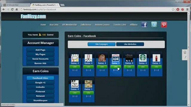 Free Facebook Fans, Twitter Followers