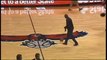 Hawks fan throws 'Miracle Shot' from half court!