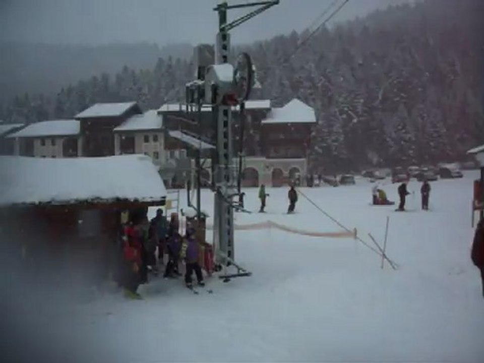 Mercredi neige ASPA Seichamps 16 janvier 2013 groupe J au téléski