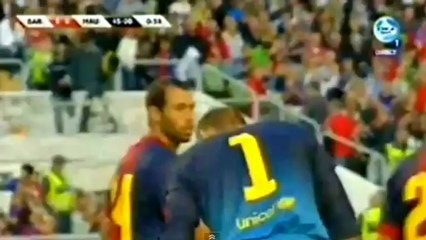 Rooney missed penalty against Barcalona 2012 Friendly