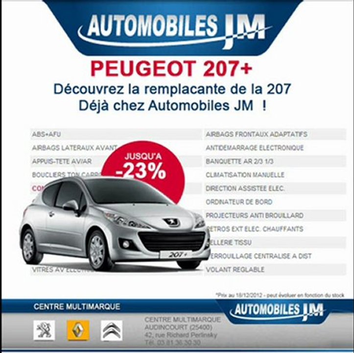 nouveau peugeot 207 plus
