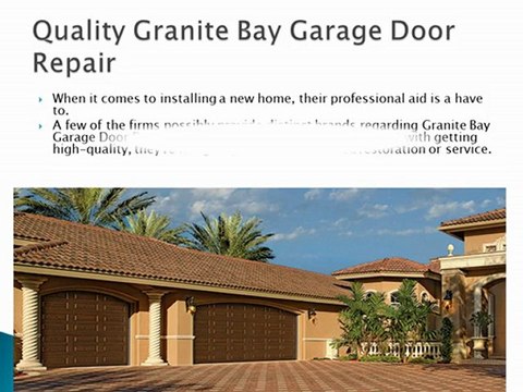 GRANITE BAY GARAGE DOOR REPAIR