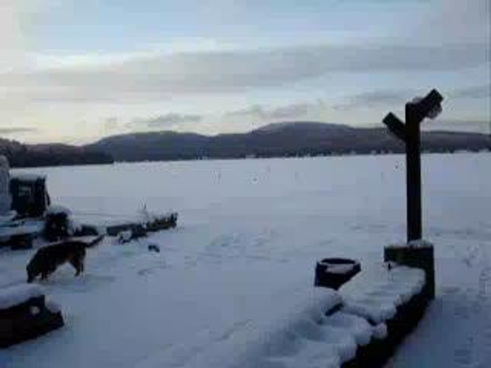 Soir de lac gelé