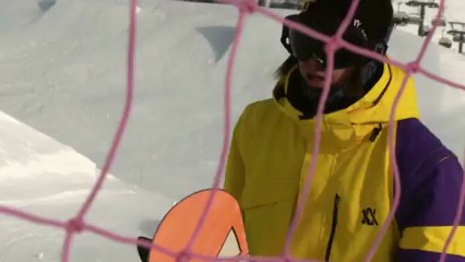 Almdudler Snowpark Soelden: Mario Wanger and Peter Koenig sendin' it