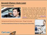 Second Chance Auto Loans